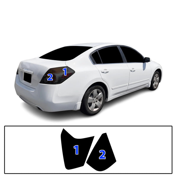 Fits Nissan Altima 2007-2012 Full Headlight Taillight Precut Smoked PPF Tint Kit Film Overlay  - Bogar Tech Designs