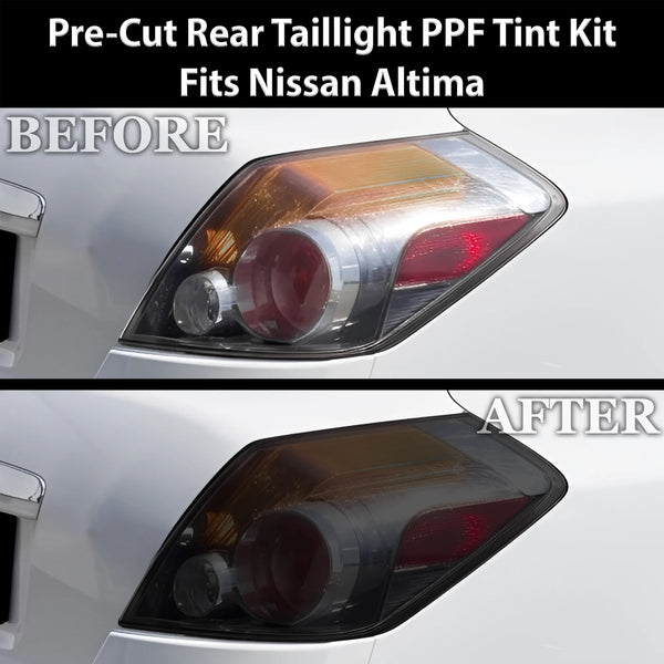Fits Nissan Altima 2007-2012 Full Headlight Taillight Precut Smoked PPF Tint Kit Film Overlay  - Bogar Tech Designs