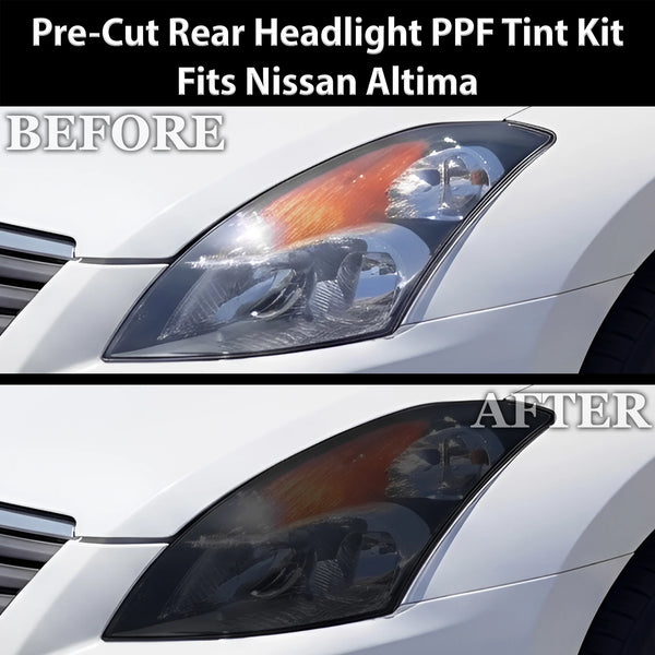 Fits Nissan Altima 2007-2012 Full Headlight Taillight Precut Smoked PPF Tint Kit Film Overlay  - Bogar Tech Designs