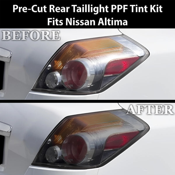 Fits Nissan Altima 2007-2012 Full Headlight Taillight Precut Smoked PPF Tint Kit Film Overlay  - Bogar Tech Designs