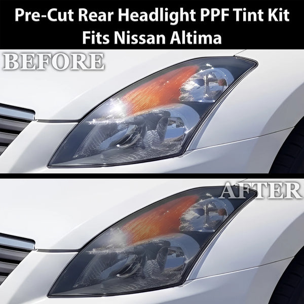 Fits Nissan Altima 2007-2012 Full Headlight Taillight Precut Smoked PPF Tint Kit Film Overlay  - Bogar Tech Designs