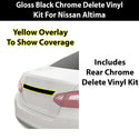 Fits Nissan Altima 2013-2018 Vinyl Chrome Delete Grille Blackout Decal Stickers Overlay Film - Bogar Tech Designs