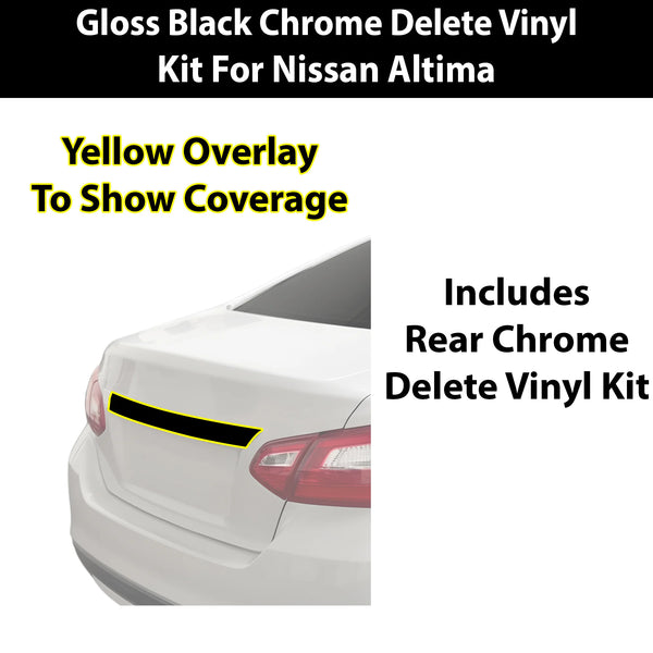 Fits Nissan Altima 2013-2018 Vinyl Chrome Delete Grille Blackout Decal Stickers Overlay Film - Bogar Tech Designs