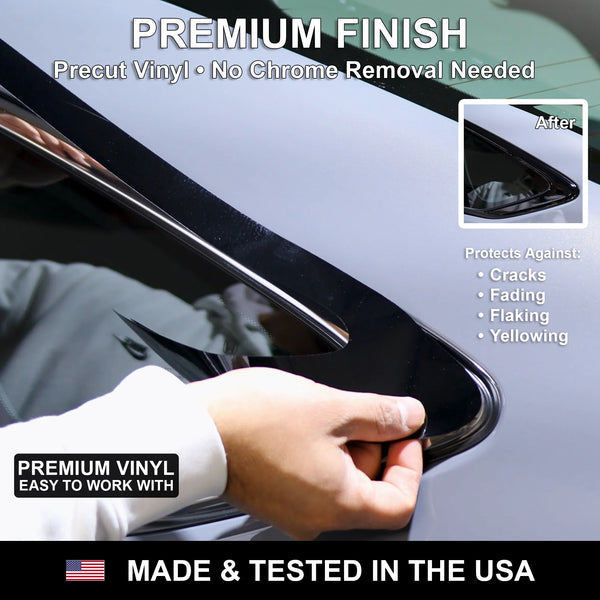 Fits Nissan Altima 2013-2018 Vinyl Chrome Delete Grille Blackout Decal Stickers Overlay Film - Bogar Tech Designs