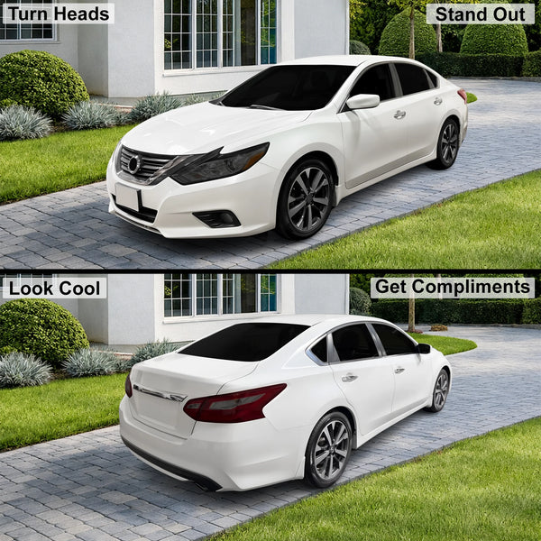 Fits Nissan Altima 2013-2018 Full Headlight Taillight Precut Smoked PPF Tint Kit Film Overlay  - Bogar Tech Designs