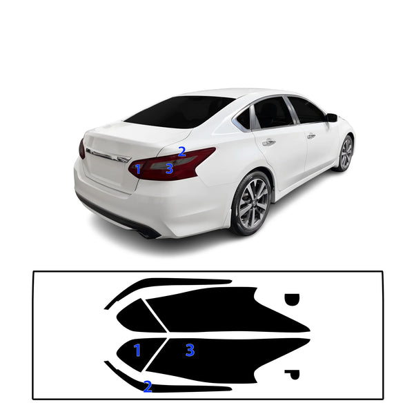 Fits Nissan Altima 2013-2018 Full Headlight Taillight Precut Smoked PPF Tint Kit Film Overlay  - Bogar Tech Designs