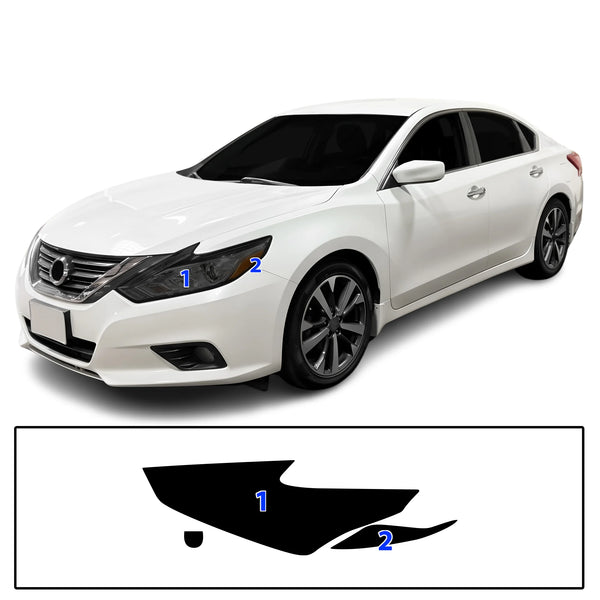 Fits Nissan Altima 2013-2018 Full Headlight Taillight Precut Smoked PPF Tint Kit Film Overlay  - Bogar Tech Designs