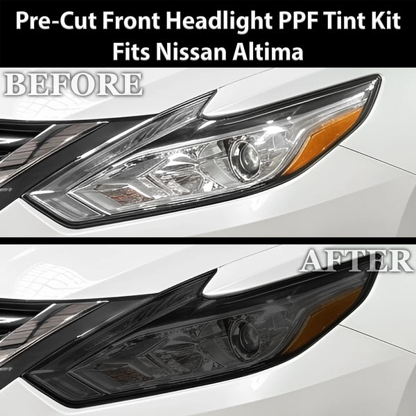 Fits Nissan Altima 2013-2018 Full Headlight Taillight Precut Smoked PPF Tint Kit Film Overlay  - Bogar Tech Designs
