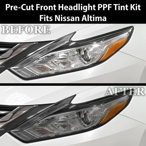 Fits Nissan Altima 2013-2018 Full Headlight Taillight Precut Smoked PPF Tint Kit Film Overlay  - Bogar Tech Designs