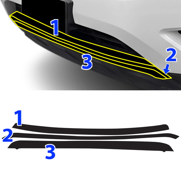 Fits Nissan Pathfinder 2013-2016 Vinyl Chrome Delete Grille Blackout Decal Stickers Overlay Film - Bogar Tech Designs