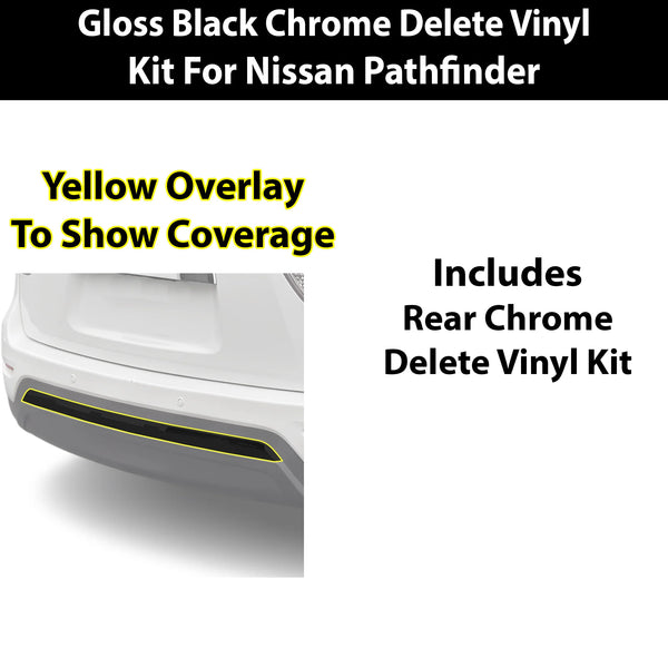 Fits Nissan Pathfinder 2013-2016 Vinyl Chrome Delete Grille Blackout Decal Stickers Overlay Film - Bogar Tech Designs