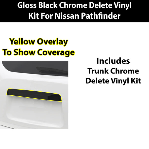 Fits Nissan Pathfinder 2013-2016 Vinyl Chrome Delete Grille Blackout Decal Stickers Overlay Film - Bogar Tech Designs