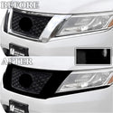 Fits Nissan Pathfinder 2013-2016 Vinyl Chrome Delete Grille Blackout Decal Stickers Overlay Film - Bogar Tech Designs