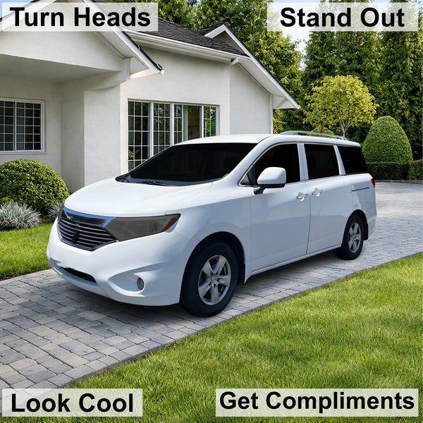 Fits Nissan Quest 2011-2017 Full Headlight Taillight Precut Smoked PPF Tint Kit Film Overlay  - Bogar Tech Designs