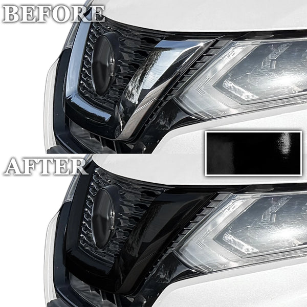 Fits Nissan Rogue 2014-2020 Vinyl Chrome Delete Grille Blackout Decal Stickers Overlay Film - Bogar Tech Designs
