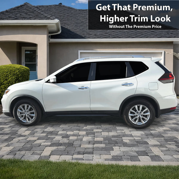 Fits Nissan Rogue 2014-2020 Vinyl Chrome Delete Grille Blackout Decal Stickers Overlay Film - Bogar Tech Designs