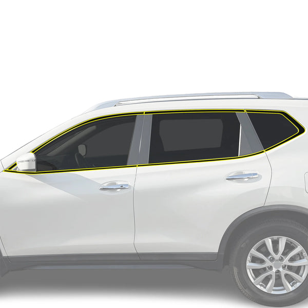 Fits Nissan Rogue 2014-2020 Vinyl Chrome Delete Grille Blackout Decal Stickers Overlay Film - Bogar Tech Designs