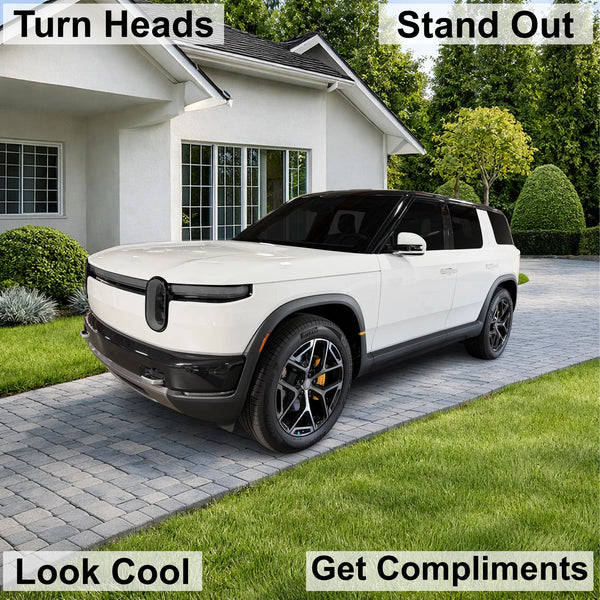 Fits Rivian R2 2027-2028 Full Headlight Taillight Precut Smoked PPF Tint Kit Film Overlay  - Bogar Tech Designs