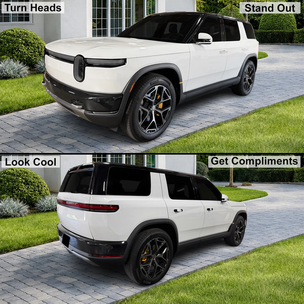 Fits Rivian R2 2027-2028 Full Headlight Taillight Precut Smoked PPF Tint Kit Film Overlay  - Bogar Tech Designs