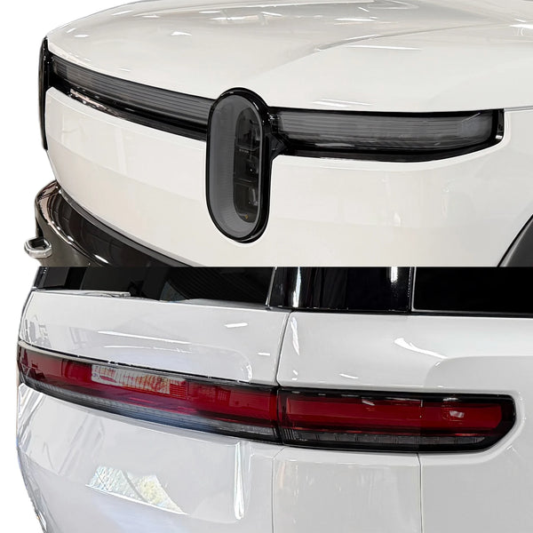 Fits Rivian R2 2027-2028 Full Headlight Taillight Precut Smoked PPF Tint Kit Film Overlay  - Bogar Tech Designs