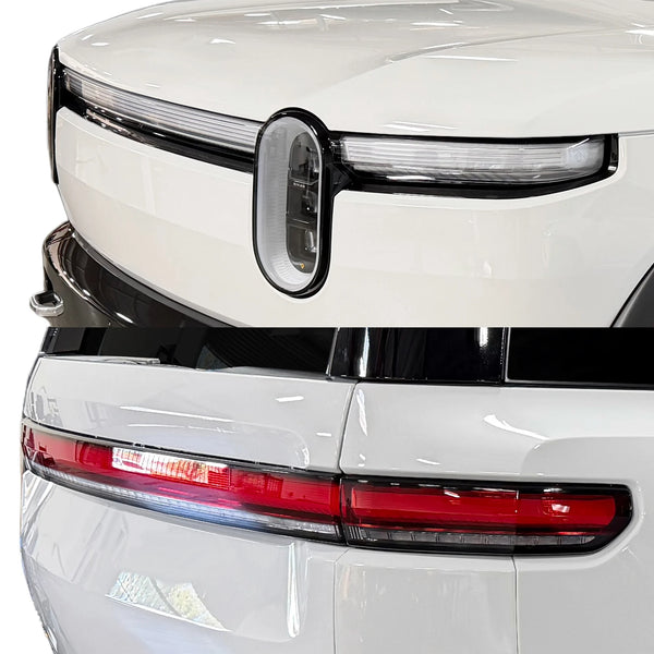 Fits Rivian R2 2027-2028 Full Headlight Taillight Precut Smoked PPF Tint Kit Film Overlay  - Bogar Tech Designs