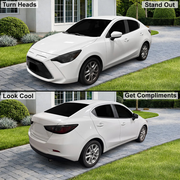 Fits Scion iA 2016 Full Headlight Taillight Precut Smoked PPF Tint Kit Film Overlay  - Bogar Tech Designs