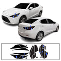 Fits Scion iA 2016 Full Headlight Taillight Precut Smoked PPF Tint Kit Film Overlay  - Bogar Tech Designs