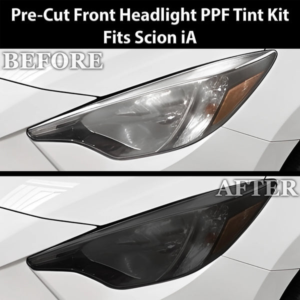 Fits Scion iA 2016 Full Headlight Taillight Precut Smoked PPF Tint Kit Film Overlay  - Bogar Tech Designs