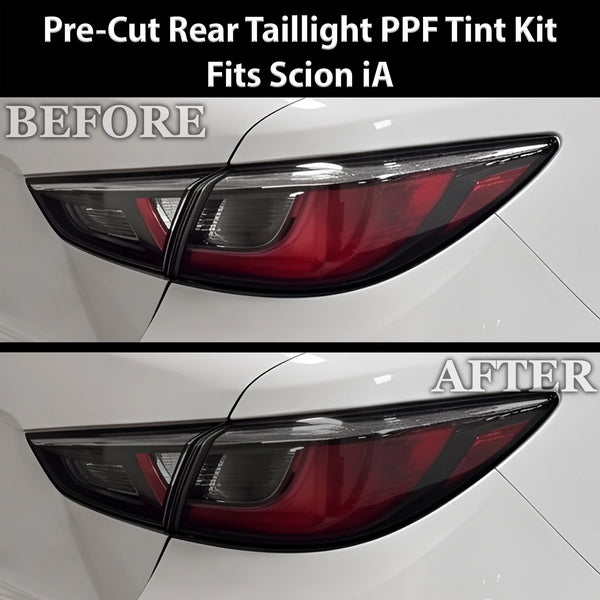 Fits Scion iA 2016 Full Headlight Taillight Precut Smoked PPF Tint Kit Film Overlay  - Bogar Tech Designs