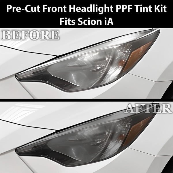 Fits Scion iA 2016 Full Headlight Taillight Precut Smoked PPF Tint Kit Film Overlay  - Bogar Tech Designs