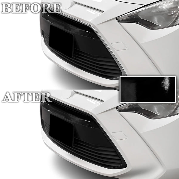 Fits Scion iA 2016-2016 Vinyl Chrome Delete Grille Blackout Decal Stickers Overlay Film - Bogar Tech Designs