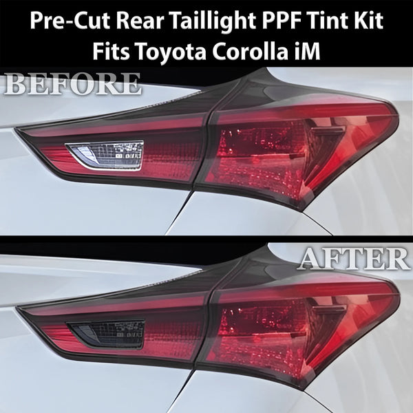 Fits Scion iM & Toyota Corolla iM 2016-2018 Full Headlight Taillight Precut Smoked PPF Tint Kit Film Overlay  - Bogar Tech Designs