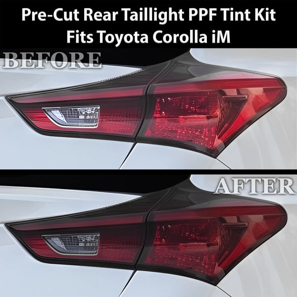 Fits Scion iM & Toyota Corolla iM 2016-2018 Full Headlight Taillight Precut Smoked PPF Tint Kit Film Overlay  - Bogar Tech Designs