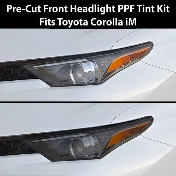 Fits Scion iM & Toyota Corolla iM 2016-2018 Full Headlight Taillight Precut Smoked PPF Tint Kit Film Overlay  - Bogar Tech Designs