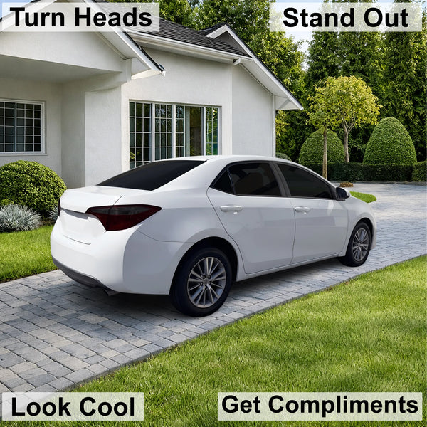 Fits Toyota Corolla 2014-2019 Full Headlight Taillight Precut Smoked PPF Tint Kit Film Overlay  - Bogar Tech Designs