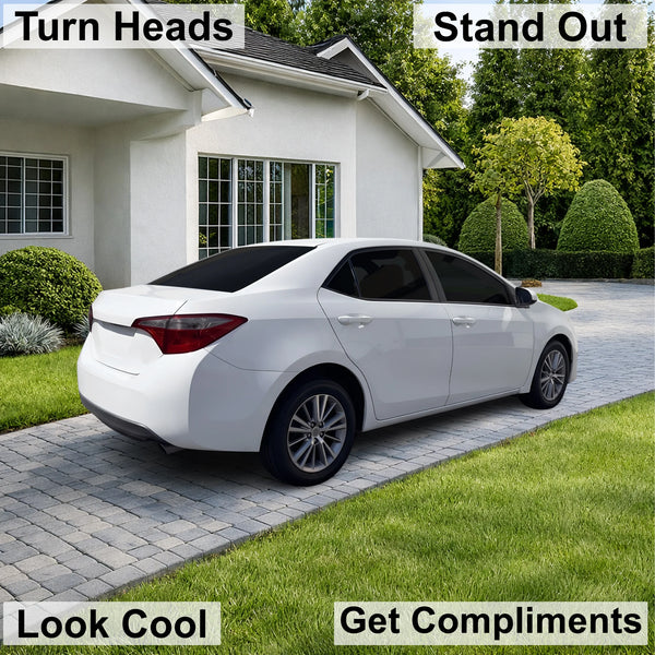 Fits Toyota Corolla 2014-2019 Full Headlight Taillight Precut Smoked PPF Tint Kit Film Overlay  - Bogar Tech Designs