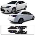 Fits Toyota Corolla 2014-2019 Full Headlight Taillight Precut Smoked PPF Tint Kit Film Overlay  - Bogar Tech Designs