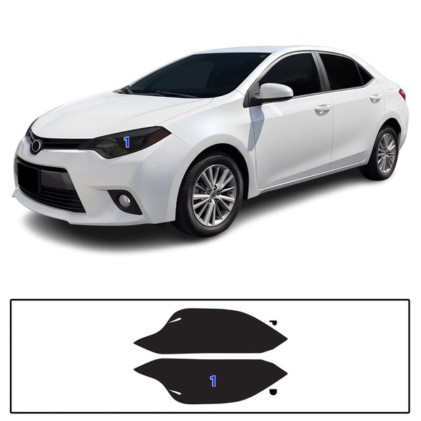 Fits Toyota Corolla 2014-2019 Full Headlight Taillight Precut Smoked PPF Tint Kit Film Overlay  - Bogar Tech Designs