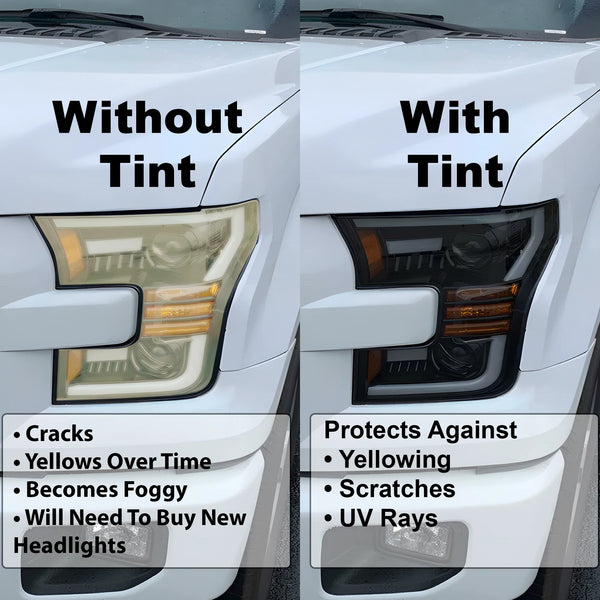 Fits Toyota Corolla 2014-2019 Full Headlight Taillight Precut Smoked PPF Tint Kit Film Overlay  - Bogar Tech Designs
