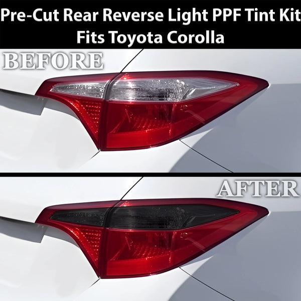 Fits Toyota Corolla 2014-2019 Full Headlight Taillight Precut Smoked PPF Tint Kit Film Overlay  - Bogar Tech Designs