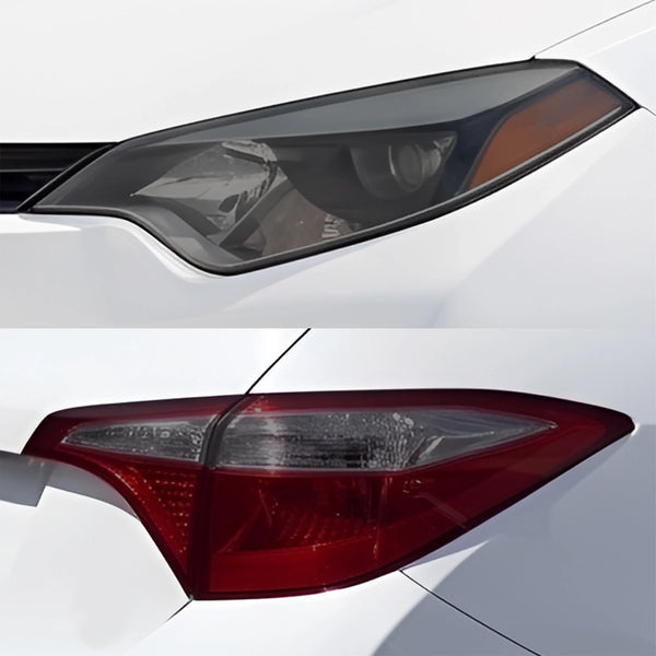 Fits Toyota Corolla 2014-2019 Full Headlight Taillight Precut Smoked PPF Tint Kit Film Overlay  - Bogar Tech Designs