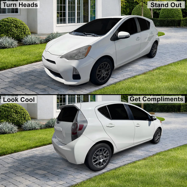Fits Toyota Prius c 2012-2014 Full Headlight Taillight Precut Smoked PPF Tint Kit Film Overlay  - Bogar Tech Designs