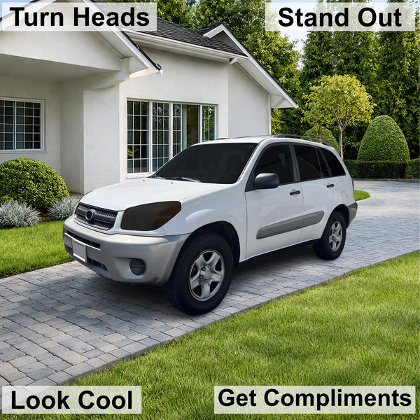 Fits Toyota RAV4 2004-2005 Full Headlight Taillight Precut Smoked PPF Tint Kit Film Overlay  - Bogar Tech Designs