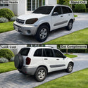 Fits Toyota RAV4 2004-2005 Full Headlight Taillight Precut Smoked PPF Tint Kit Film Overlay  - Bogar Tech Designs