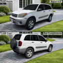 Fits Toyota RAV4 2004-2005 Full Headlight Taillight Precut Smoked PPF Tint Kit Film Overlay  - Bogar Tech Designs