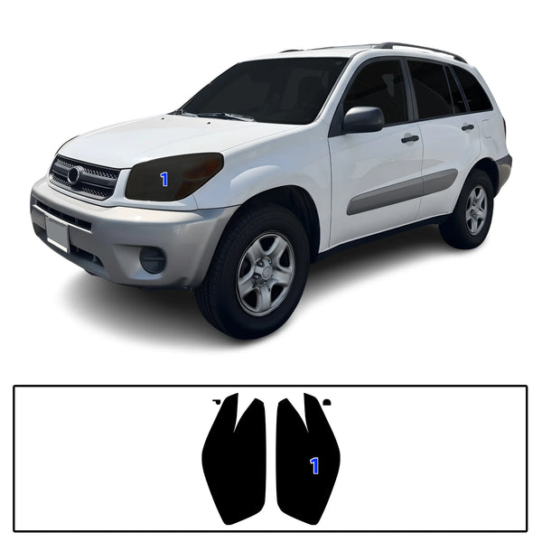 Fits Toyota RAV4 2004-2005 Full Headlight Taillight Precut Smoked PPF Tint Kit Film Overlay  - Bogar Tech Designs