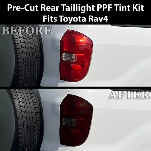 Fits Toyota RAV4 2004-2005 Full Headlight Taillight Precut Smoked PPF Tint Kit Film Overlay  - Bogar Tech Designs