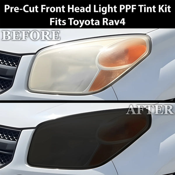 Fits Toyota RAV4 2004-2005 Full Headlight Taillight Precut Smoked PPF Tint Kit Film Overlay  - Bogar Tech Designs