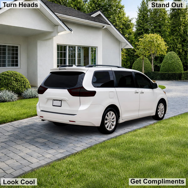 Fits Toyota Sienna 2011-2020 Full Headlight Taillight Precut Smoked PPF Tint Kit Film Overlay  - Bogar Tech Designs