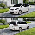 Fits Toyota Sienna 2011-2020 Full Headlight Taillight Precut Smoked PPF Tint Kit Film Overlay  - Bogar Tech Designs